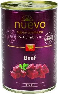 Konzerva kočičí Nuevo Adult, hovězí, 400 g