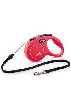 Vodítko FLEXI Classic NEW S, 5 m/12 kg , červené