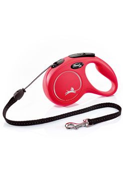 Vodítko FLEXI Classic NEW M, 5 m/20 kg, červené