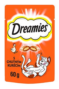 Pochoutka pro kočky Dreamies s kuřecím, 60 g