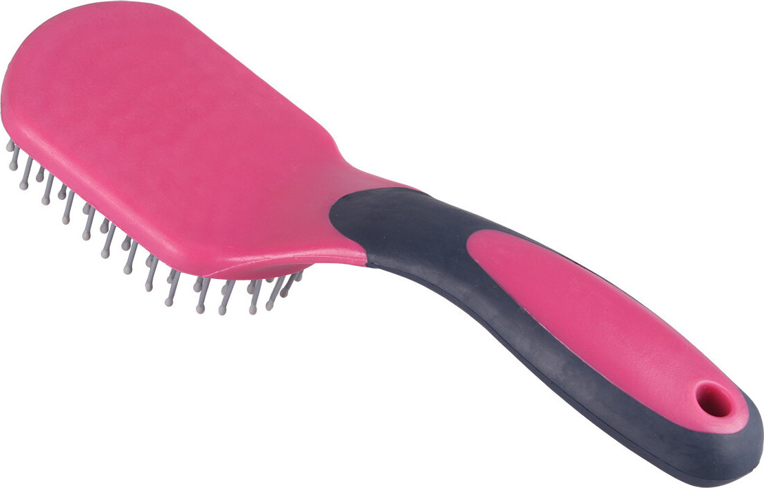 QHP Kartáč na hřívu a ocas QHP, fuchsia/navy