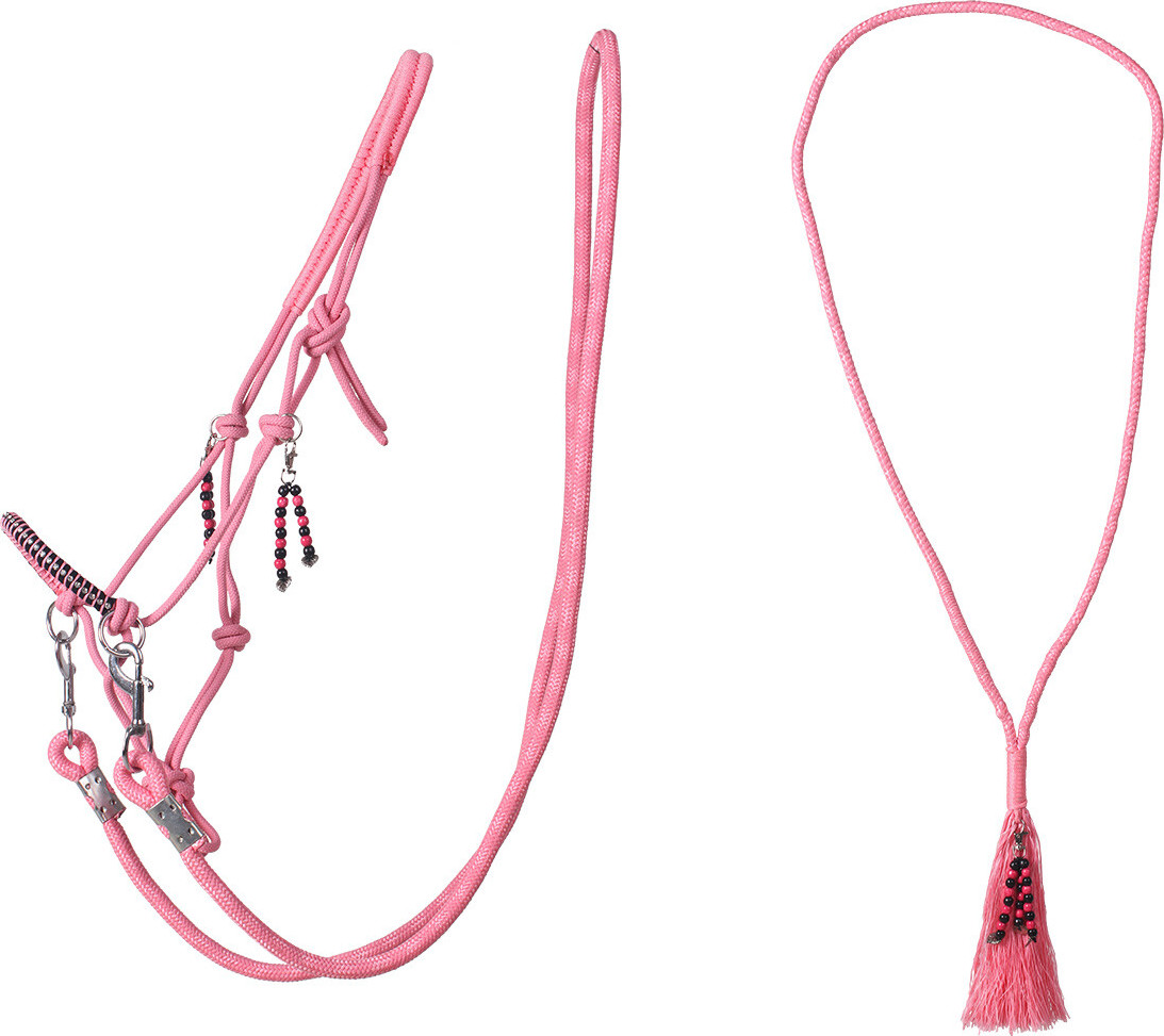 QHP Provazový set na ježdění Liberty QHP, flamingo pink Velikost: COB