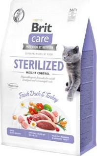 Granule pro kočky Brit Care Cat GF Sterilized Weight Control, 0,4 kg
