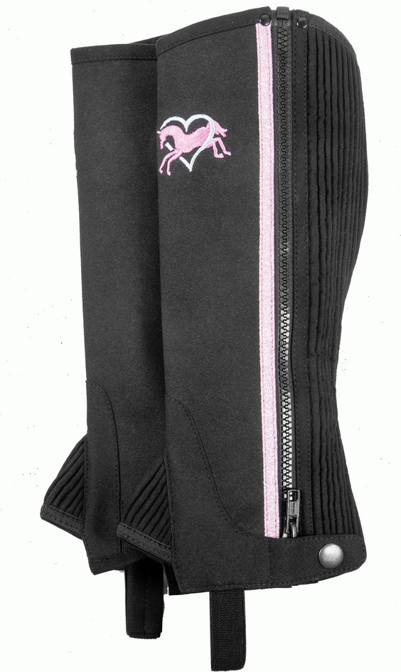 USG Minichapsy Pink Pony USG, dětské, černé Velikost: XXS, Obvod lýtka: standardní