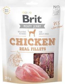 Pochoutka pro psy Brit Jerky Chicken Fillets, 200 g