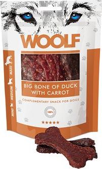Woolf Pamlsky pro psy WOOLF, duck and carrot, 100 g