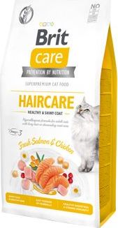 Brit Care Granule pro kočky GF Haircare Healthy&Shiny Coat Brit Care, 7 kg