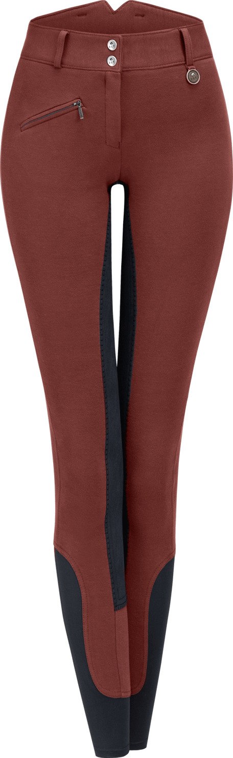Rajtky Fun Sport ELT s celokoženým sedem, vyšším pasem, dámské, mahogany/black Velikost: 42