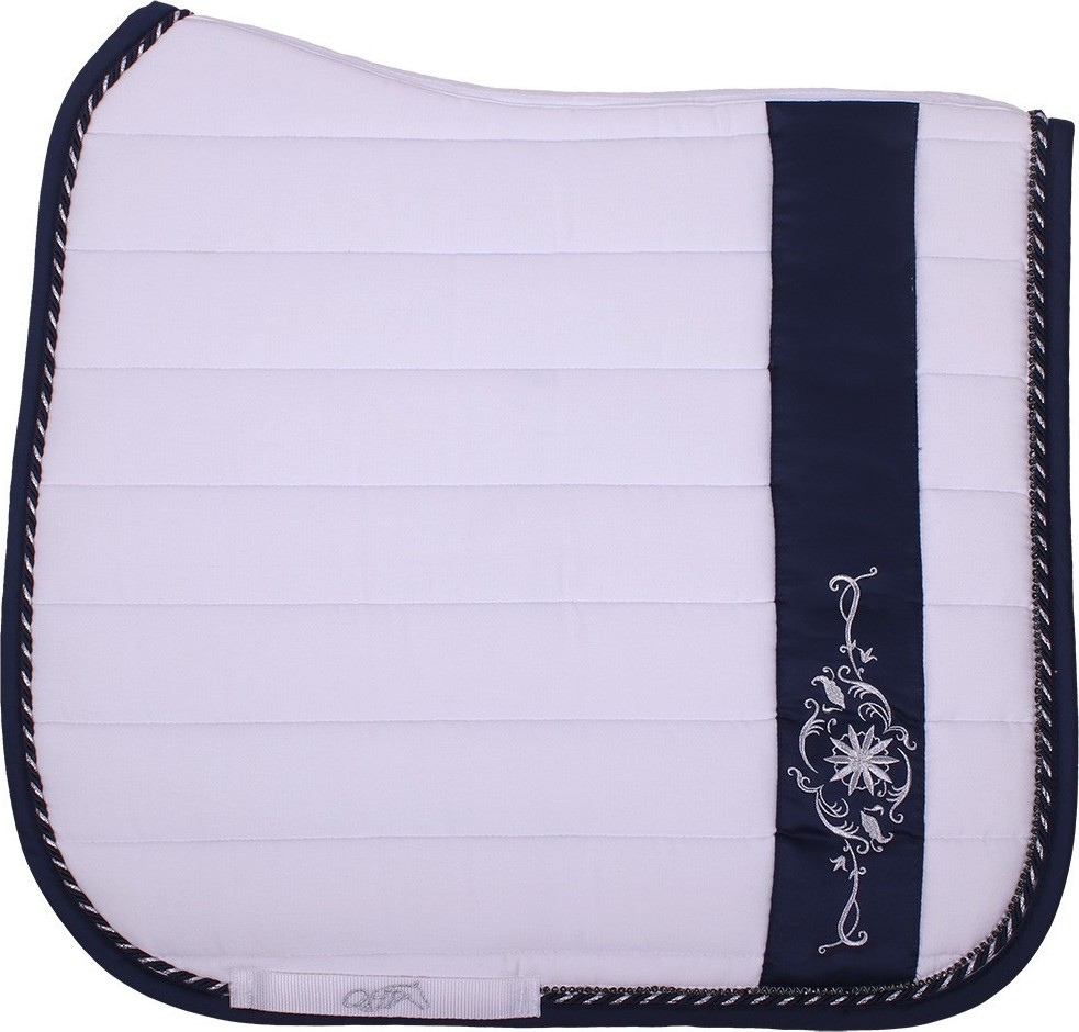 QHP Podsedlová dečka Botanic QHP, všestranná, white/navy Velikost: COB/FULL