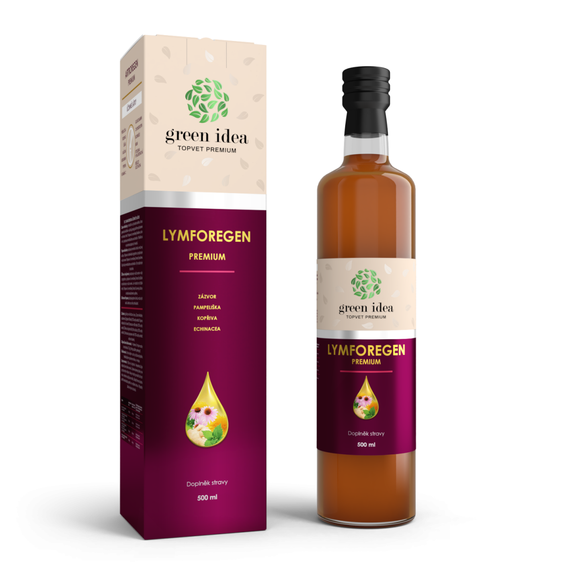 Green idea Lymforegen premium GREEN IDEA, 500 ml