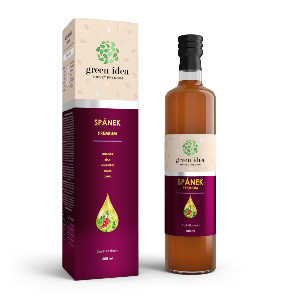 Green idea Spánek premium GREEN IDEA, 500 ml