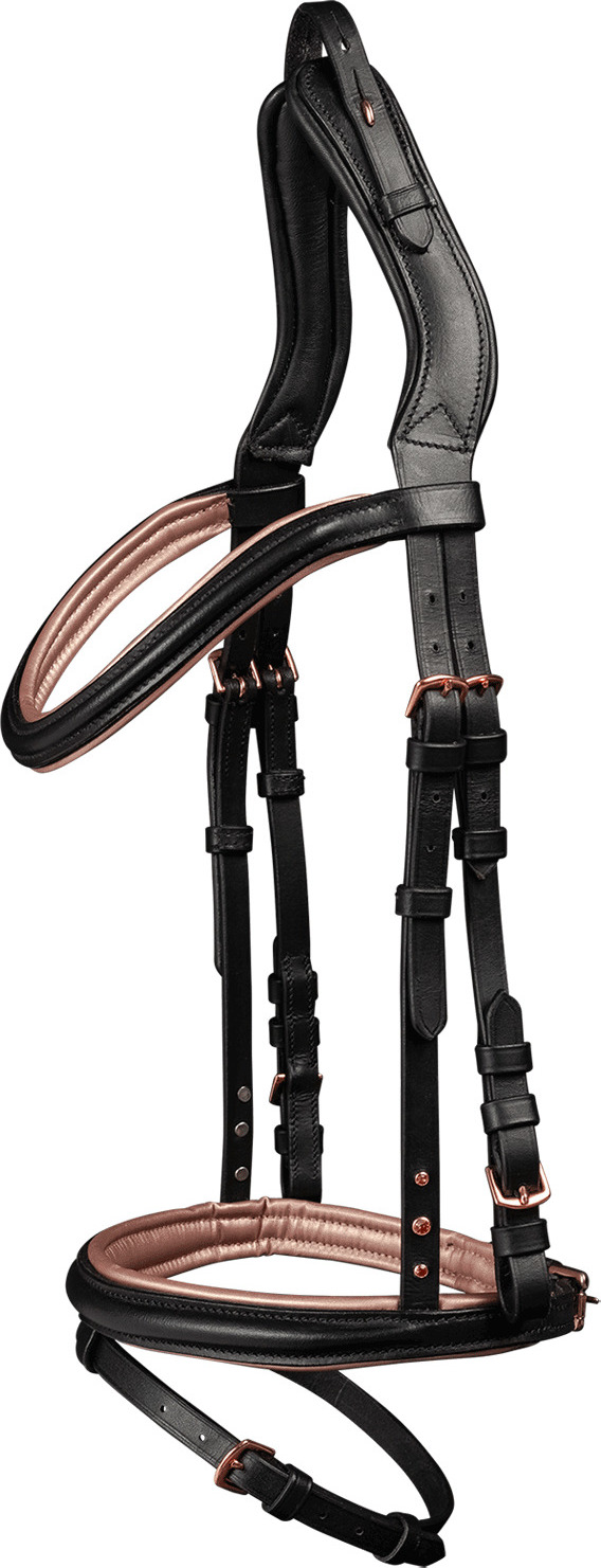 WALDHAUSEN Uzdečka Island Rose Waldhausen, black/rose gold