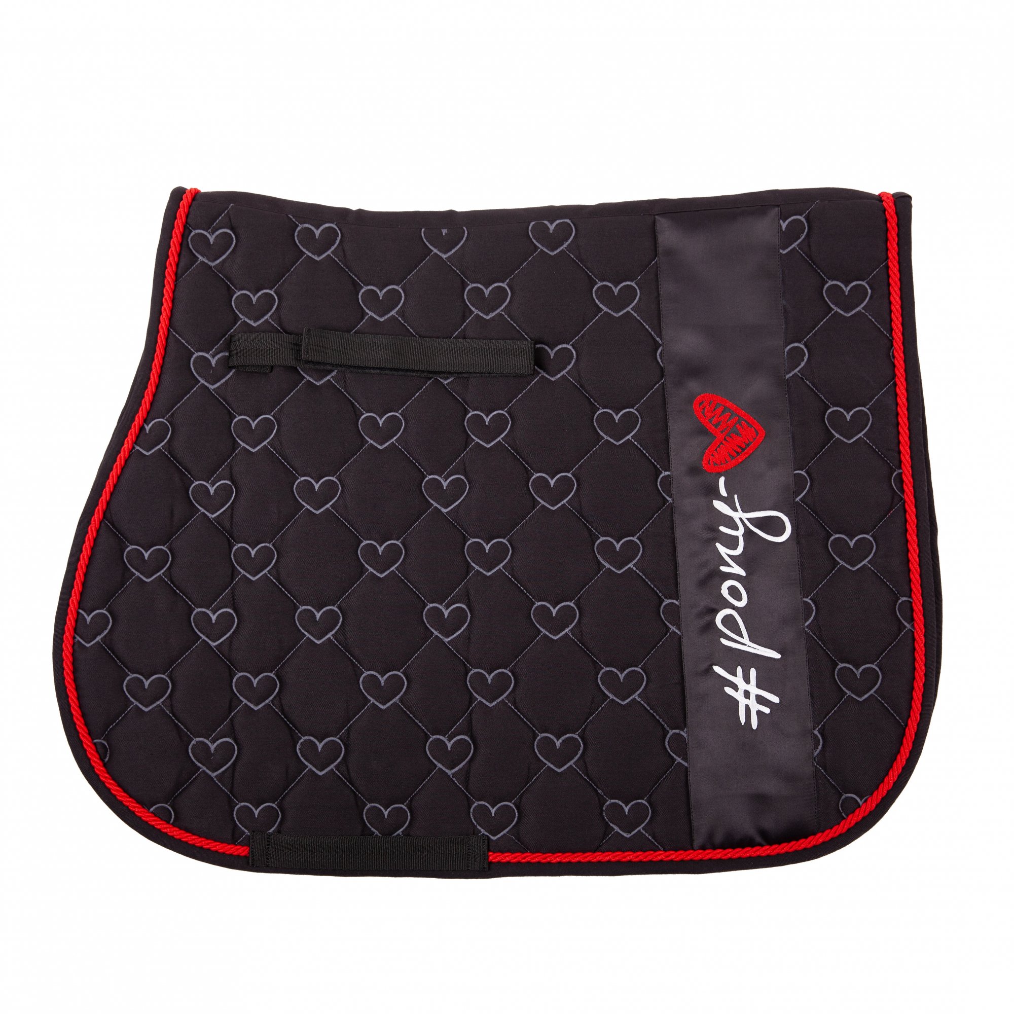 USG Dečka podsedlová #ponylove Lia & Alfi, všestranná, black/red Velikost: FULL