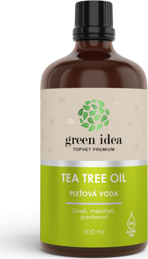 Green idea Voda pleťová s měsíčkem, panthenolem a zinkem bez alkoholu GREEN IDEA,  TTO, 100 ml