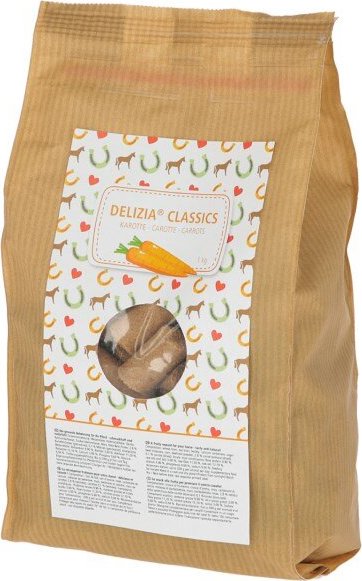 DELIZIA Pamlsky pro koně Delizia, 1 kg, mrkvové