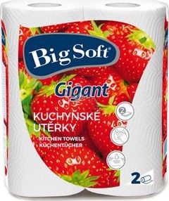 Gigant Utěrky kuchyňské papírové Big Soft Gigant, 2 ks
