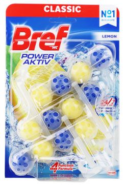 Bref Wc čistič závěsný 4 Formula Lemon  Bref, 3x50 g