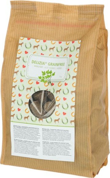 DELIZIA Pamlsky pro koně Grain free Delizia, bylinkové, 1 kg