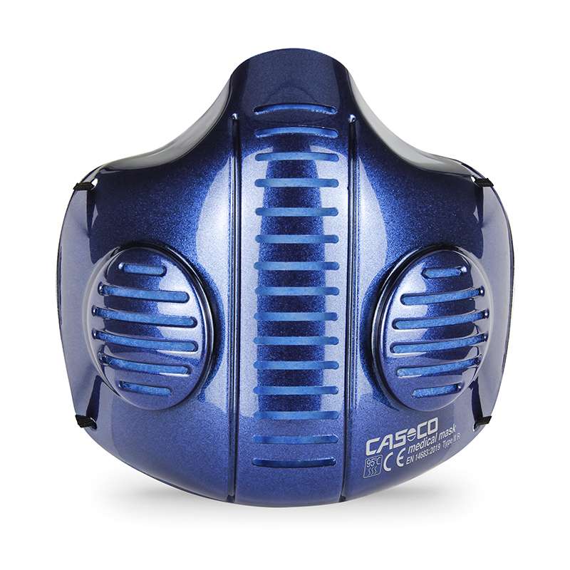 CASCO Ochranná maska 2.0 CASCO, metalic blue