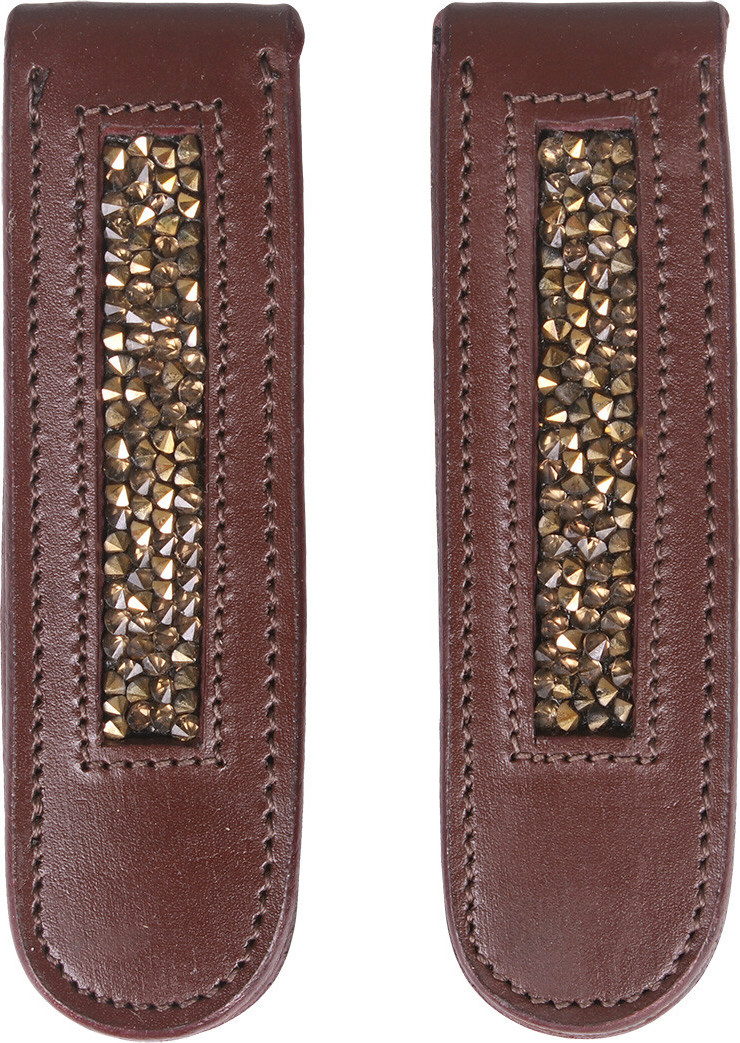 QHP Spony na boty či chapsy Lupine QHP, ozdobné, pár, brown/beige Velikost: Adult