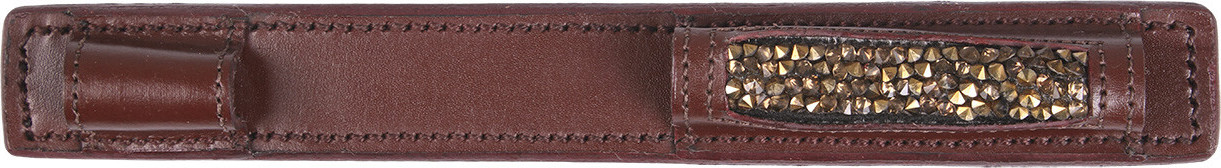QHP Kryty na šporny Lupine QHP, kožené, brown/beige