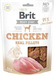 BRIT Pochoutka pro psy Jerky Chicken Fillets Brit, 80 g