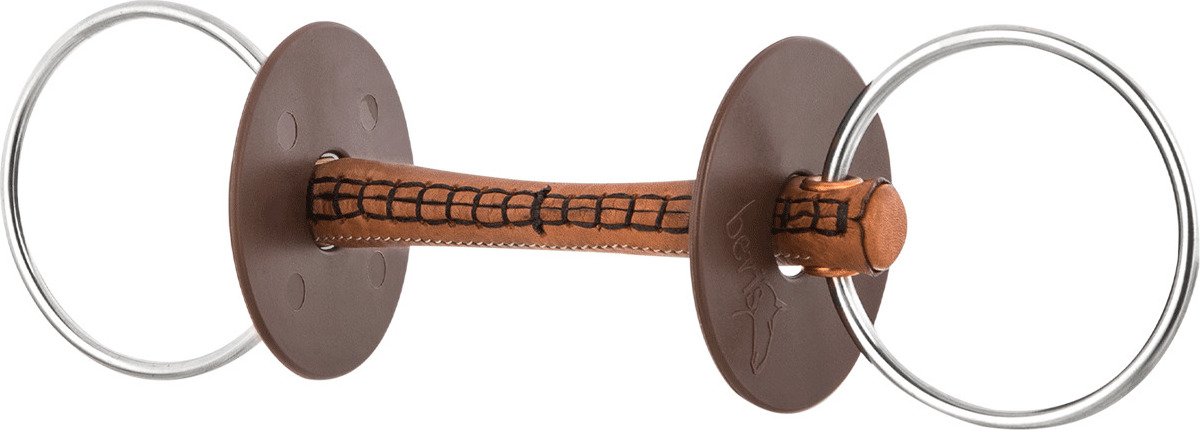 BERIS Udidlo stihlové nelomené BERIS, kožené, 7,5 cm, 12 mm Velikost: 12 cm