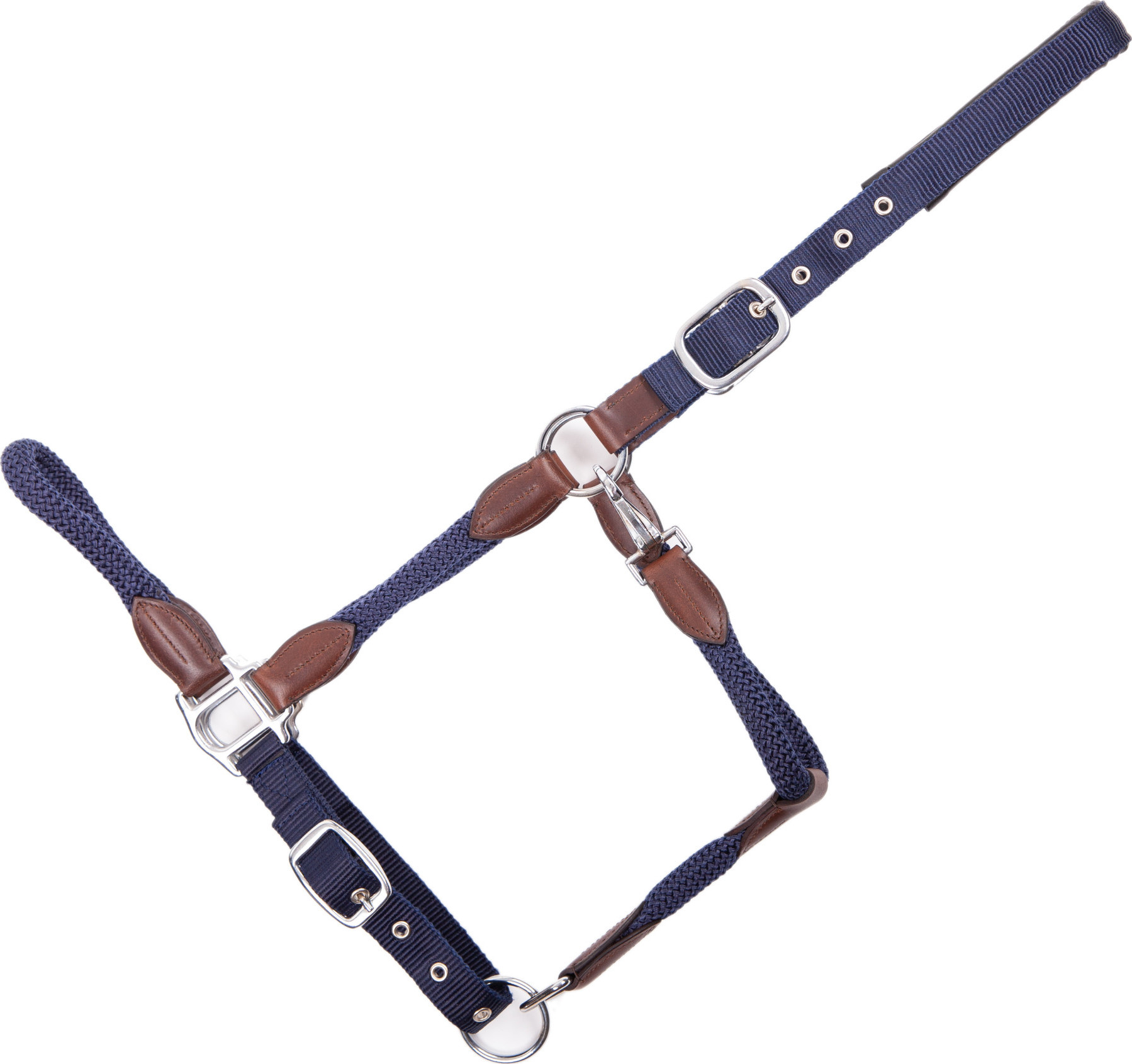 USG Ohlávka se syntetickou kůží Dublin USG, navy/brown Velikost: COB