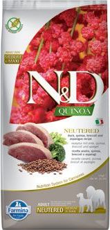 N&D (Farmina Pet Foods) Granule pro psy N&D Quinoa DOG Neutered Duck&Broccoli&Asp, 12 kg