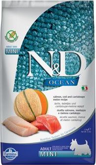 N&D (Farmina Pet Foods) Granule pro psy N&D OCEAN DOG Adult Mini Salmon & Cod & Melon, 800 g