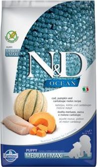N&D (Farmina Pet Foods) Granule pro psy N&D OCEAN DOG Puppy M/L Codfish & Pumpkin& Melon, 2,5 kg