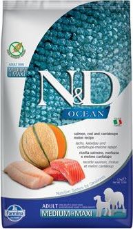 N&D (Farmina Pet Foods) Granule pro psy N&D OCEAN DOG Adult M/L Salmon & Cod & Melon, 2,5 kg