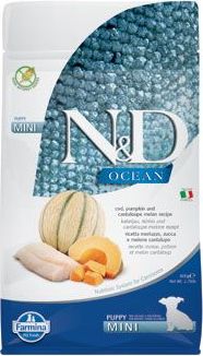 N&D (Farmina Pet Foods) Granule pro psy N&D OCEAN DOG Puppy Mini Codfish & Pumpkin &Melon, 800 g