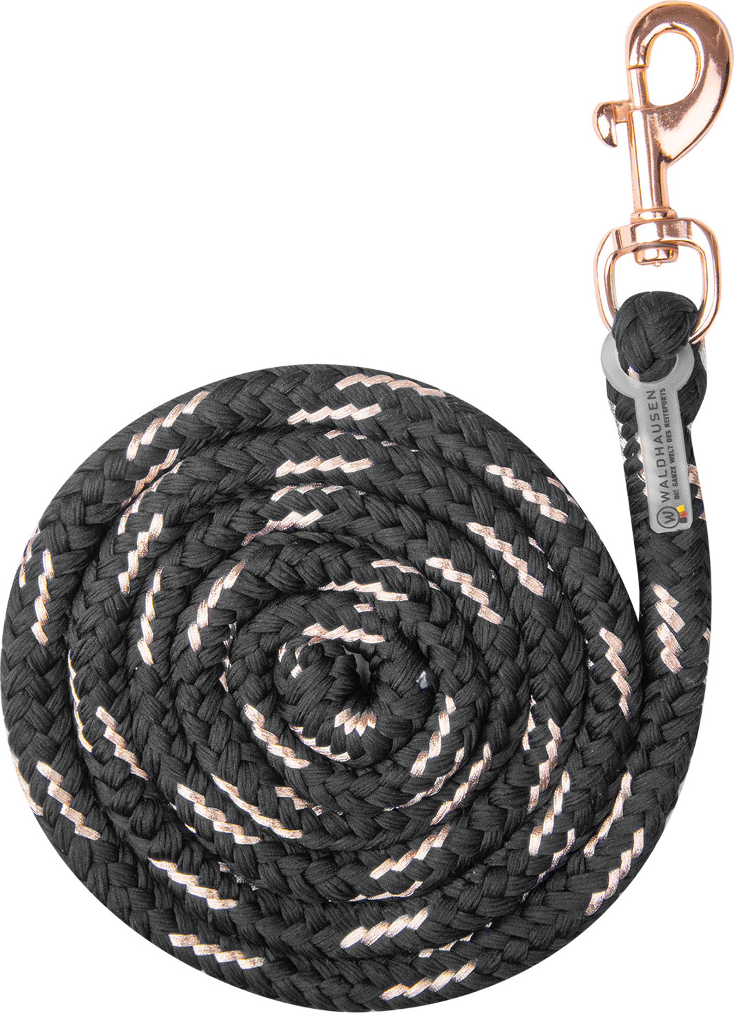 WALDHAUSEN Vodítko Rosé Waldhausen, 2 m, černé