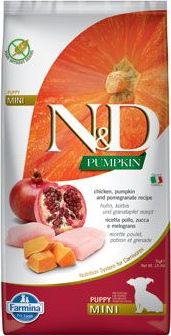 N&D (Farmina Pet Foods) Granule pro psy Pumpkin DOG Puppy Mini Chicken & Pomegranate N&D, 7 kg