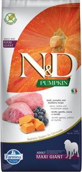 N&D (Farmina Pet Foods) Granule pro psy Pumpkin DOG Adult Giant Lamb & Blueberry N&D, 12 kg