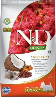N&D (Farmina Pet Foods) Granule pro psy Quinoa DOG Skin & Coat Herring &Coconut Mini N&D, 2,5 kg