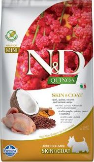 N&D (Farmina Pet Foods) Granule pro psy Quinoa DOG Skin & Coat Quail & Coconut Mini N&D, 2,5 kg