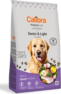 CALIBRA Granule pro psy Premium Line Senior&Light Calibra, 12 kg