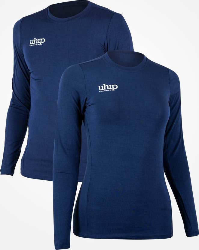 UHIP Triko bambusové UHIP, s dlouhým rukávem, unisex, navy blue Velikost: 34