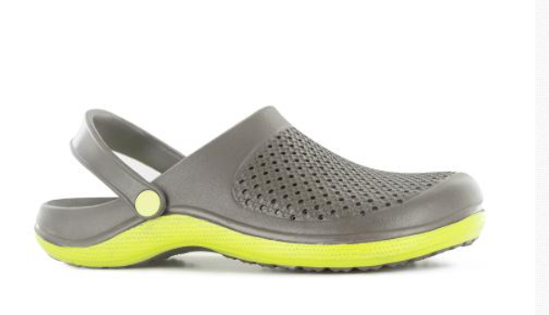 BLACKFOX Pantofle Clogsy Sun Blackfox, unisex, grey/lime Velikost: 37-38
