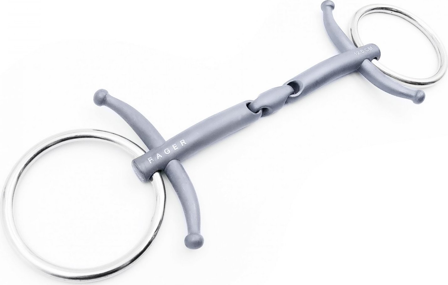 Udidlo roubíkové dvakrát lomené Loose Rings Titanium Fredric Fager Velikost: 14,5 cm