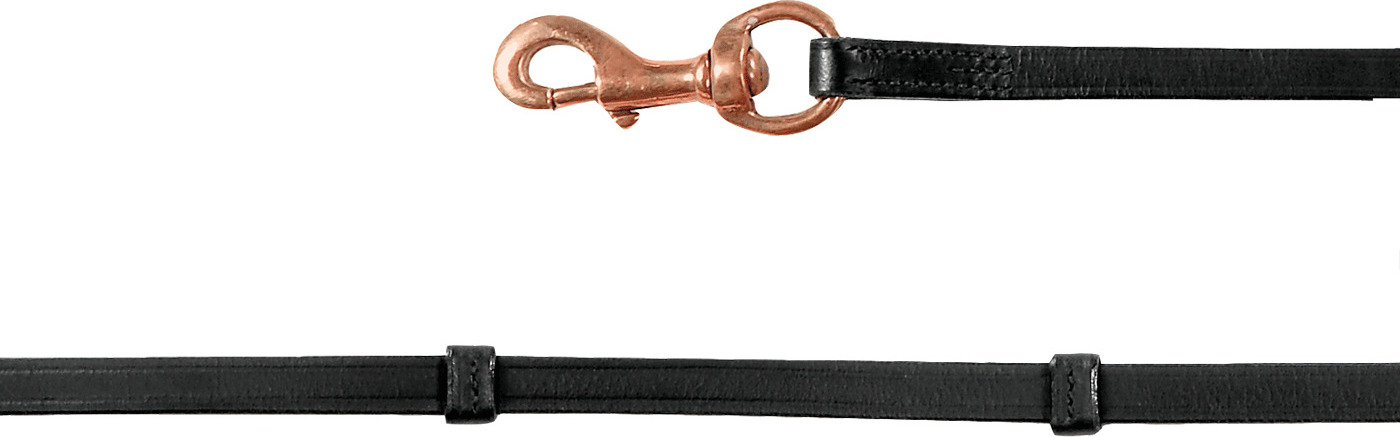 WALDHAUSEN Otěže Icelandic Waldhausen, 250 cm, black/rose gold