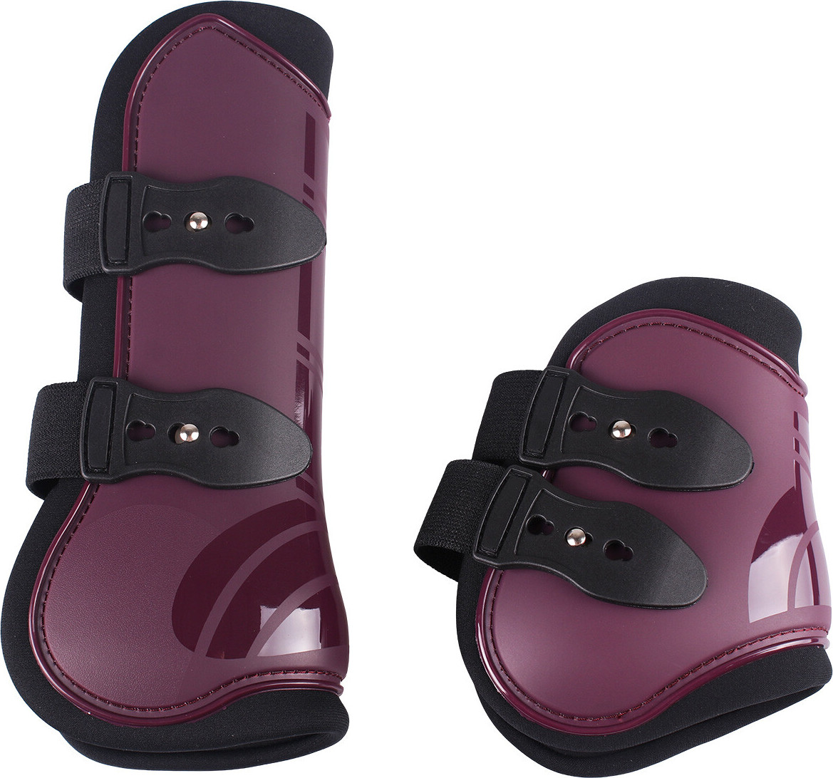 QHP Set předních a zadních kamaší QHP, 4 ks, maroon Velikost: PONY