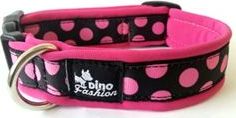 Obojek pro psy DINOFASHION softshell, 50/3 cm, pink