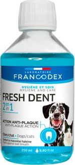 FRANCODEX Roztok Fresh Dent pro psy a kočky Francodex,  250 ml