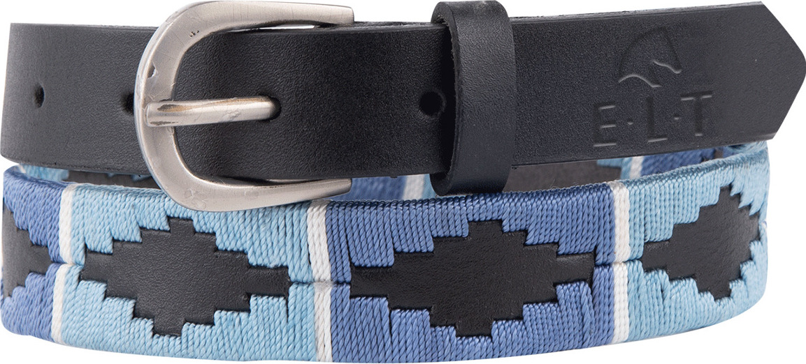 ELT Pásek Gemma Polo ELT, blue/black Délka: 75 cm