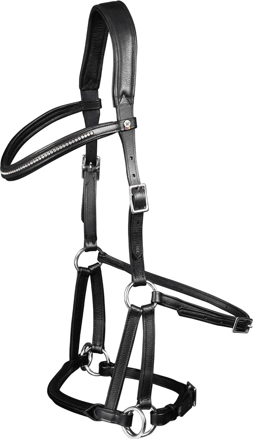 WALDHAUSEN Uzdečka bezudidlová X-line Supersoft Waldhausen, černá Velikost: PONY