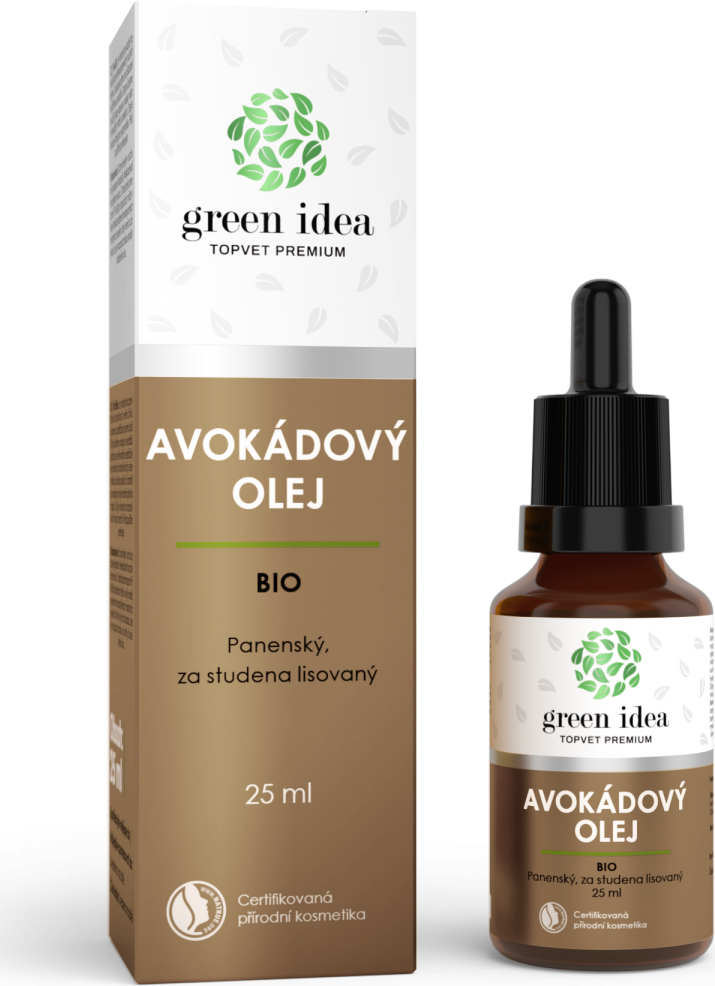 Green idea Olej BIO -  Avokádový GREEN IDEA, 25 ml