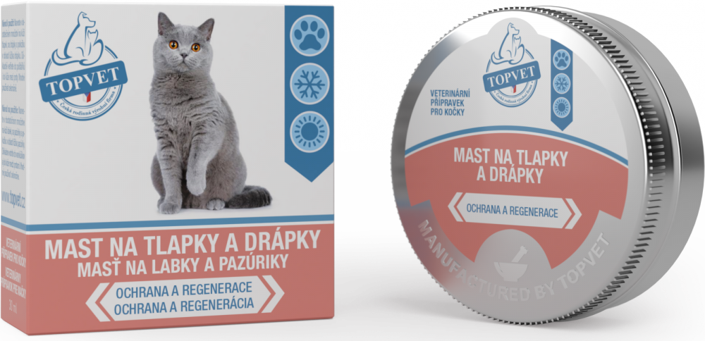 Green idea Mast na tlapky a drápky pro kočky GREEN IDEA, 30 ml